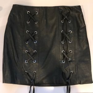 Leather skirt